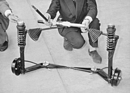 Piaggio Vespa 400 (1957) - Fahrwerk vor dem Einbau