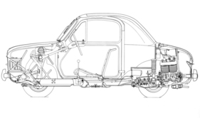 Piaggio Vespa 400 (1957) - Optimale Platzausnutzung