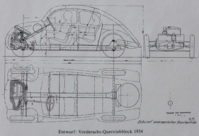 Pläne für einen Mercedes-Volkswagen mit Frontantrieb und Quermotor