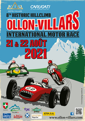 Bild: Plakat 8. Bergrennen Ollon-Villars 2021