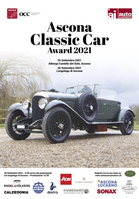 Bild: Plakat Ascona Classic Car Award 2021