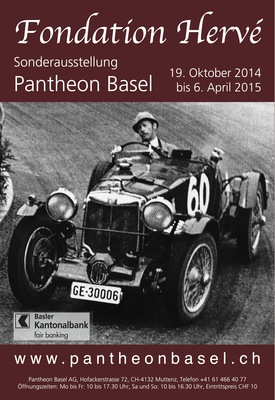 Plakat Austellung Fondation Hervé im Pantheon Basel vom 19. Oktober 2014 bis 6. April 2015