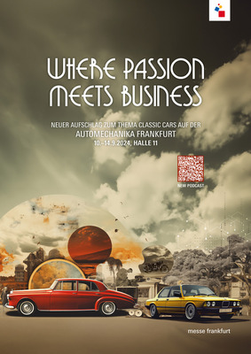 Classic Cars poster at the Automechanika Frankfurt 2024