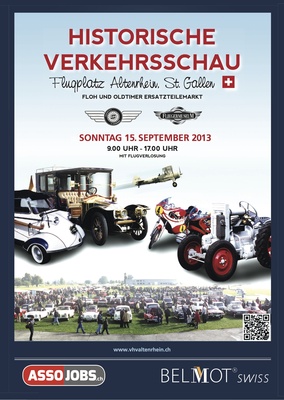 Image: Poster "Historical traffic show - Altenrhein airfield, St. Gallen" from 2013