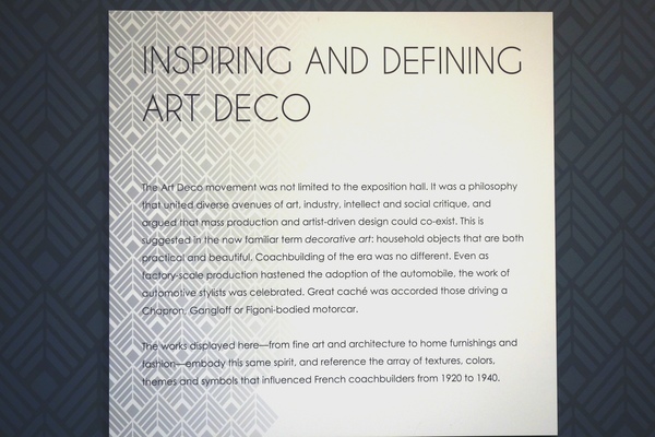 Plakat "Inspiring and defining Art Deco"