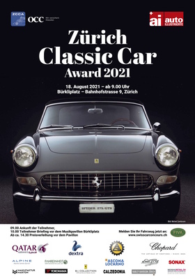 Image: Poster Zurich Classic Car Award 2021
