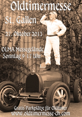 Bild: Plakat der Oldtimermesse St. Gallen 2013