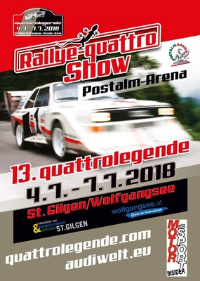 Plakat der quattrolegende 2018