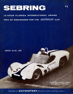 Plakat des 12 Stunden Rennen Sebring 1961 Plakat des 12 Stunden Rennen Sebring 1961