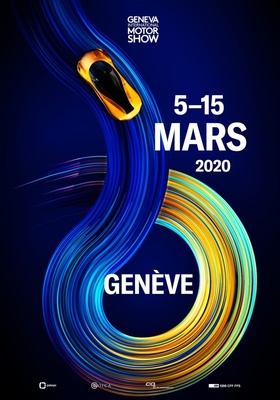 Bild: Plakat des 90. Genfer Automobilsalons 2020