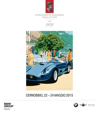 Plakat des Concorso d'Eleganza Villa d'Este 2015