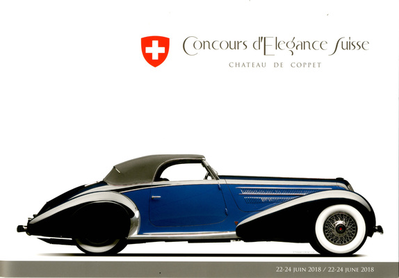 Bild: Plakat des Concours d'Elégance Suisse in Coppet 2018