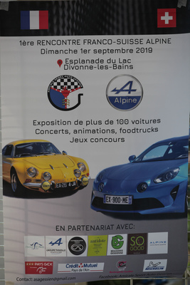Plakat des Treffens - 1ère Rencontre Franco-Suisse Alpine 2019