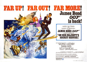 Plakat zum James-Bond Film "On her Majesty's Secret Service"