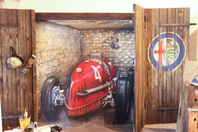 Plastische Malerie mit historischem Touch - Auto e Moto d'Epoca Padova 2015