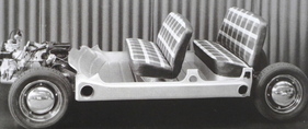 Plattform-Chassis des Panhard Z1 aus dem Jahr 1953