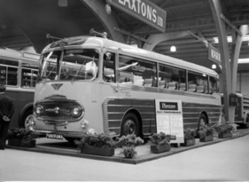 Plaxton Panoramabus - nicht auf den ersten Blick als Engländer erkennbar - Genfer Autosmobilsalon 1959