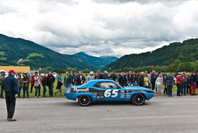 Plymouth Barracuda (1970) - auf dem Flugplatz Niederöblarn an der Chopard Racecar-Trophy 2014 (Ennstal-Classic)