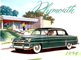 Plymouth Belvedere (1953) - das Modell 1954 - auf der Titelseite eines Verkaufsprospekts Plymouth Belvedere (1953) - das Modell 1954 - auf der Titelseite eines Verkaufsprospekts