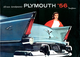 Plymouth Belvedere (1956) - Flossen auf dem Titelblatt des Plymouth-Verkaufsprospektes zum Baujahr 1956