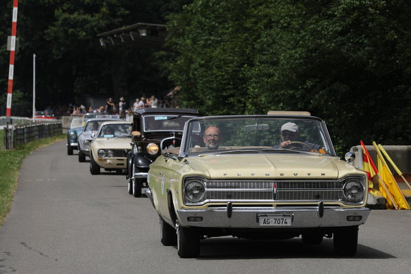 Plymouth Satellite (1965) - Startfeld "FaBaM - Freunde alten Blechs und aller Marken" - Oldtimer GP Brugger Schachen 2024