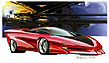 Pontiac Banshee (1987) - Konzeptfahrzeug auf Papier (© GM Corporation, 1987) Pontiac Banshee (1987) - Konzeptfahrzeug auf Papier (© GM Corporation, 1987)