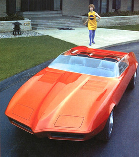 Pontiac Banshee II (1968) - eine Barchetta-Version auf der Basis des Firebird, später in Richtung Fiero weiterentwickelt