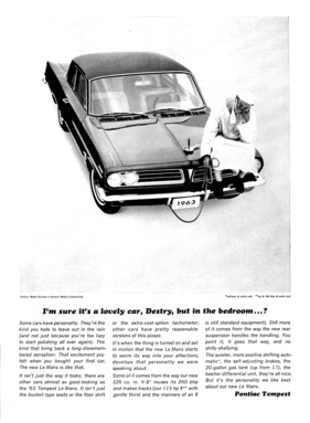 Pontiac Tempest (1963) - Werbung in den USA im Jahr 1962 (engl.) (1963)