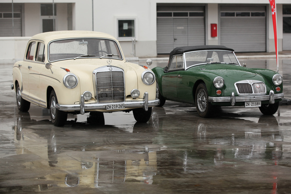 Ponton-Mercedes und MG A - Dolder Classics September 2015