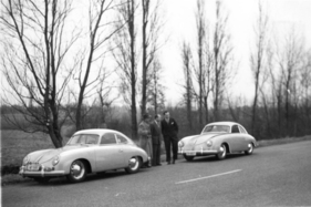 Porsche 356 1500 (1953) - bei Probefahrten anfangs der Fünfzigerjahre