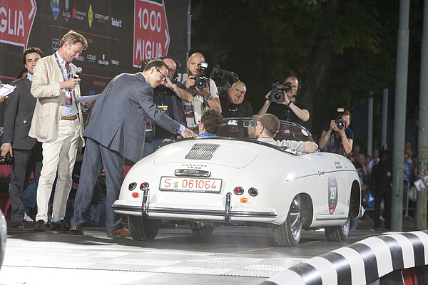 Porsche 356 1500 Speedster 1955 an der Mille Miglia 2011