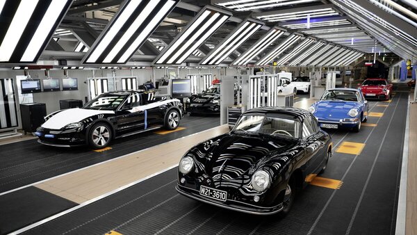 Porsche 356 (1950) - together with other models produced in Zuffenhausen