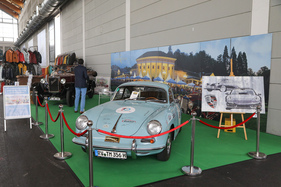 Porsche 356 (1963) - wirbt für das Klassiktreffen Baden-Baden - Klassikwelt Bodensee 2023