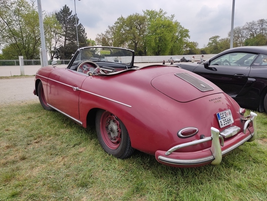 Porsche 356 A 1600 Speedster (1955) mit sichbaren Spuren des Lebens – Porsche-Treffen Dinslaken 2022