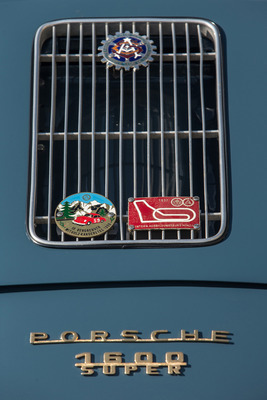 Porsche 356 A 1600 Super (1957) - passende Plaketten auf dem Heck