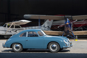 Porsche 356 A 1600 Super (1957) - zwar war der 356 A nicht mehr ganz so aerodynamisch wie einige seiner Vorgänger, aber der cw-Wert von 0,365 konnte sich 1957 sehr wohl sehen lassen