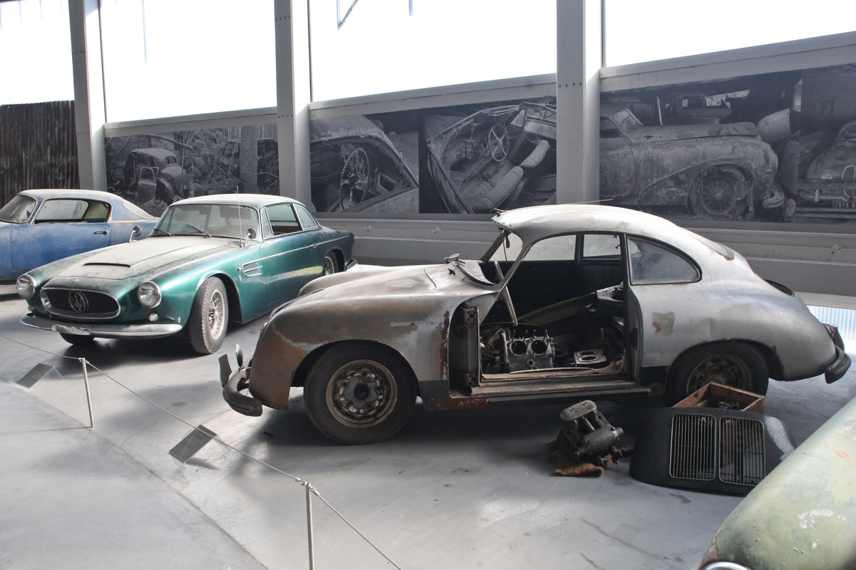 Porsche 356 A Carrera GS (1958) - in der Sonderaussstellung "Scheunenfunde" des Pantheons im Sommer 2015