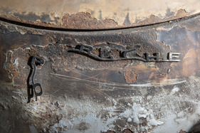 Porsche 356 A Carrera GS (1958) - in der Sonderaussstellung "Scheunenfunde" des Pantheons im Sommer 2015