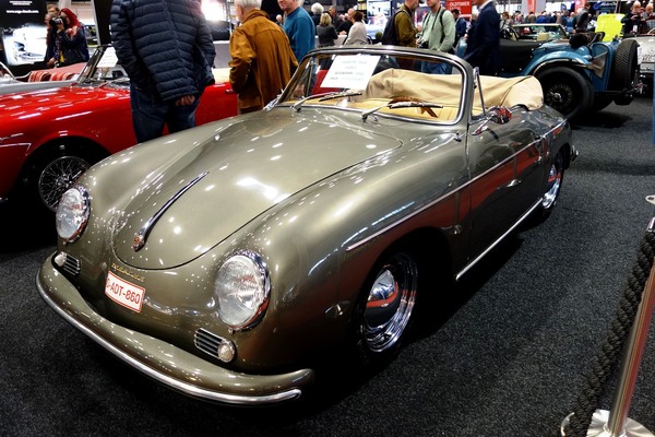 Porsche 356 A Convertible D (1958) – Nachfolger des Speedster – Interclassics Classic Car Show Brüssel 2023