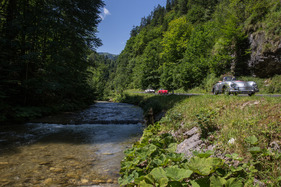 Porsche 356 A Speedster (1958) - mit Startnummer 092 an der Ennstal-Classic 2017