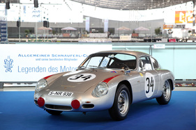 Porsche 356 B 1600 GS Carrera GTL Abarth (1960) - erfolgreicher Aluminium-Sportwagen, konstruiert von Franco Scaglione, 135 PS, 220 km/h - gezeigt wurde der Wagen des Porsche-Museums auf dem Stand des Allgemeinen Schnauferl Clubs - Retro Classics Stuttgart 2014 (1960)