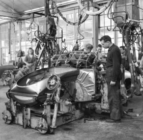 Porsche 356 B (1962) - Herstellung der Karosserie
