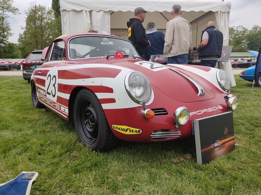 Porsche 356 C 1600 C (1964) In Porsche-Salzburg-Lackierung – Porsche-Treffen Dinslaken 2022