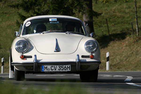 Porsche 356 C (1965) am Jochpass Memorial 2011 (Start-Nr. 116)