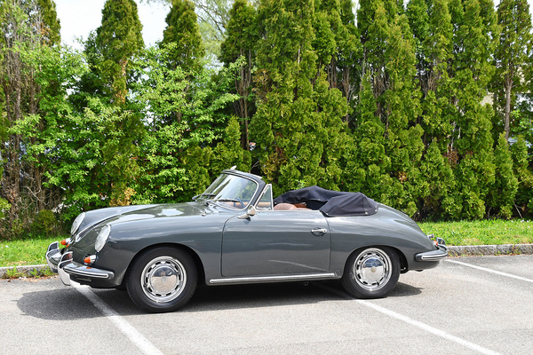 Porsche 356 C Cabriolet (1964) - als Lot 34 angeboten an der Swiss Classic World Versteigerung der Oldtimer Galerie Toffen in Luzern am 3. Juni 2023