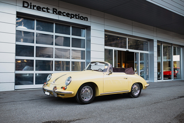 Bild: Porsche 356 C Convertible (1964) - 1964 Porsche 356 C Convertible - als Lot 148 an der Oldtimer Galerie Toffen Versteigerung von Gstaad am 29. Dezember 2024