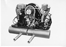 Porsche 356 Carrera (1958) - der Carrera-Motor von hinten gesehen