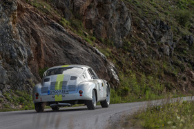 Porsche 356 Carrera Abarth (1960) - mit Startnummer 102 an der Ennstal-Classic 2017