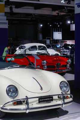 Porsche 356 Convertible D (1959) - mit Alfa Romeo 2600 Spider Touring und VW Käfer - 38. Auto Zürich 2025