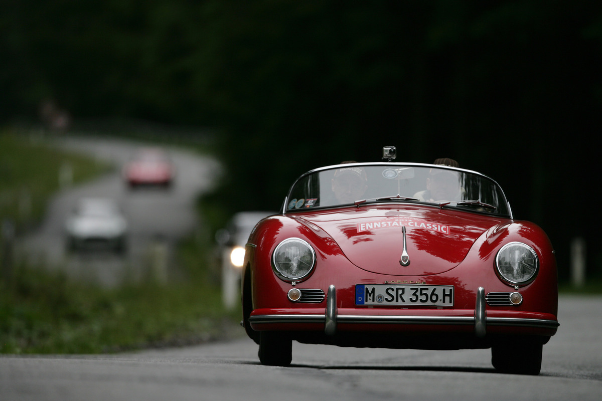 Porsche 356 Pre A Speedster (1954) - at the Ennstal-Classic 2012 - Orange Prologue